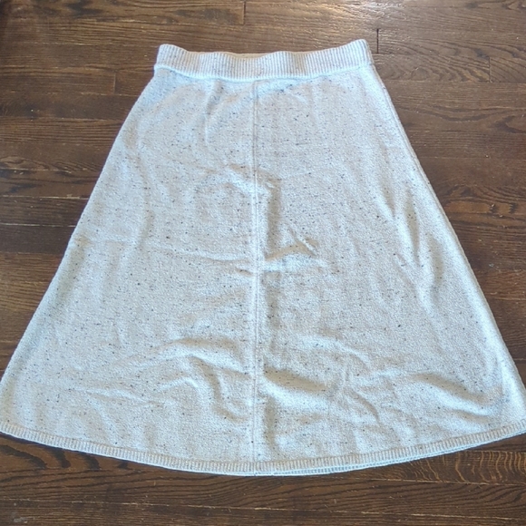 Lands' End Gray A-Line Midi Skirt Casual - Picture 3 of 8